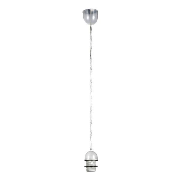 GLOBO A1 SUSPENSION ПЕНДЕЛ PLASTIC SILVER METALLIC, A:70, H:1000, EXCL. 1XE27 60W 230V