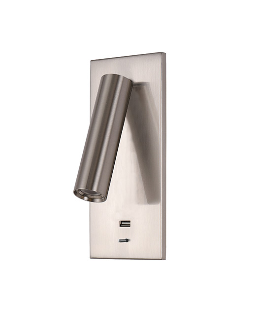 ZAMBELIS H66 LED ЗА ВГРАЖДАНЕ READING LAMP 3W 3000K ALUMINUM & METAL