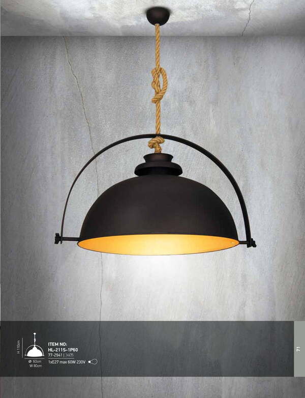 ПЕНДЕЛ HOME LIGHTING HL-211S-1P60 OMAHA ПЕНДЕЛ