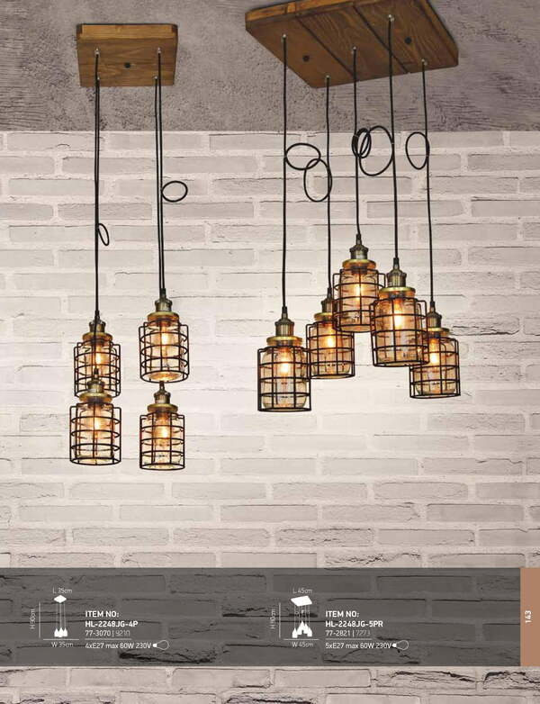 ПЕНДЕЛ HOME LIGHTING HL-2248JG-4P OKDA ПЕНДЕЛ