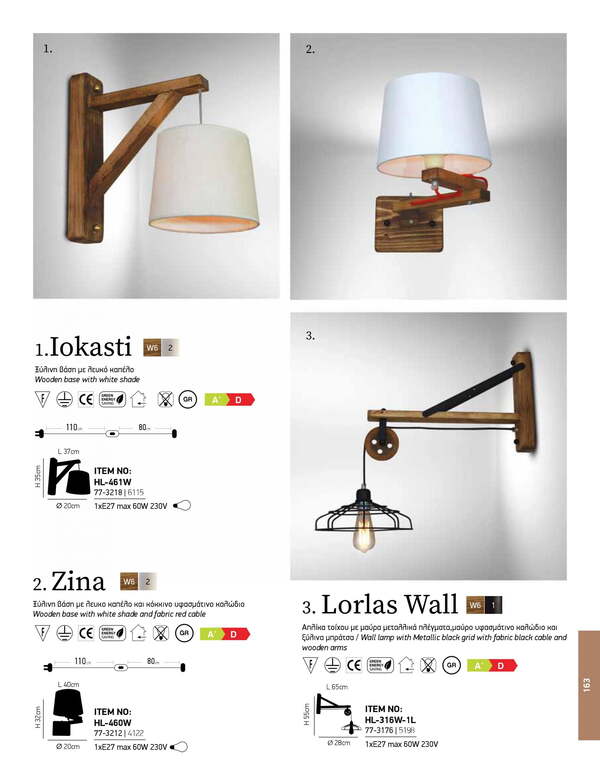 СТЕННА ЛАМПА HOME LIGHTING HL-316W-1L LORLAS АПЛИК