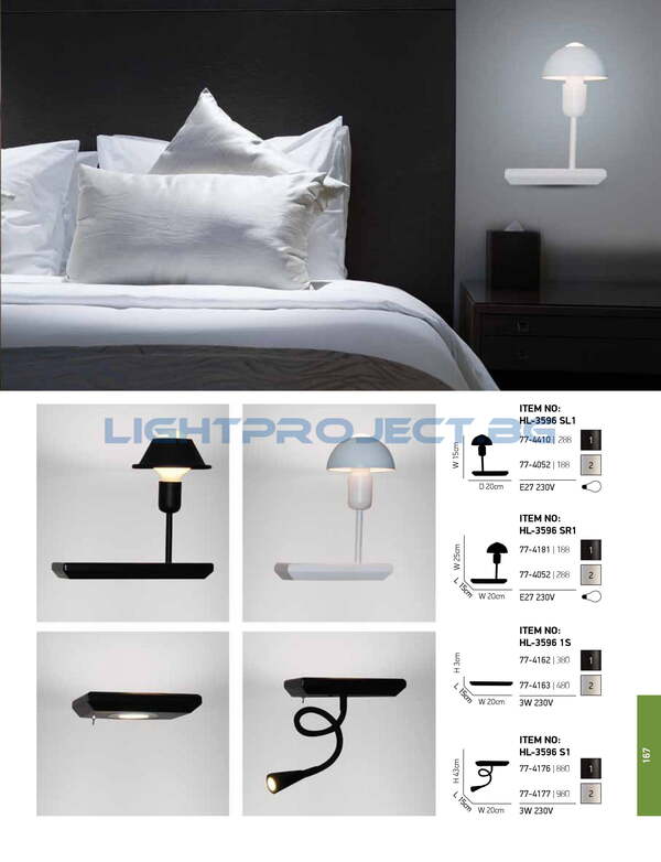 ЛАМПА HOME LIGHTING HL-3596 1S ROWAN BLACK