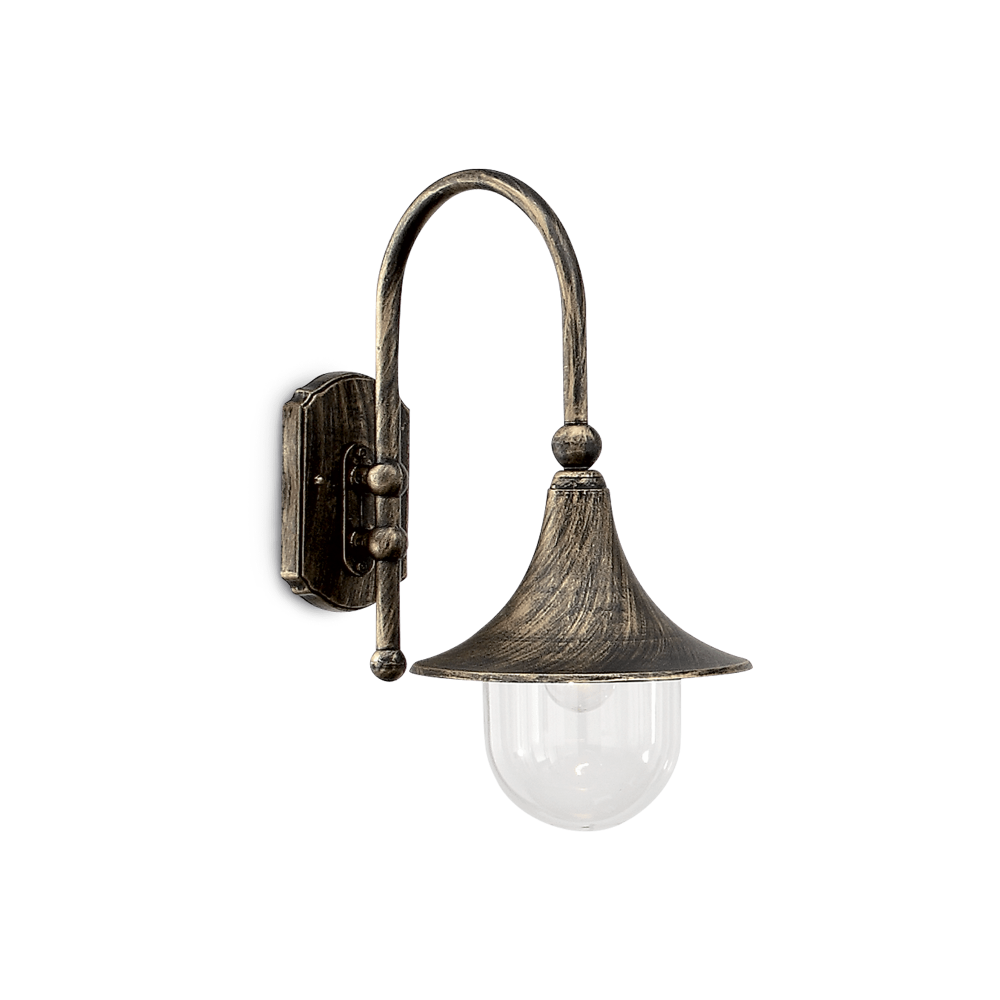 ФАСАДЕН АПЛИК IDEAL LUX 024134 CIMA AP1 ANTIQUE BLACK