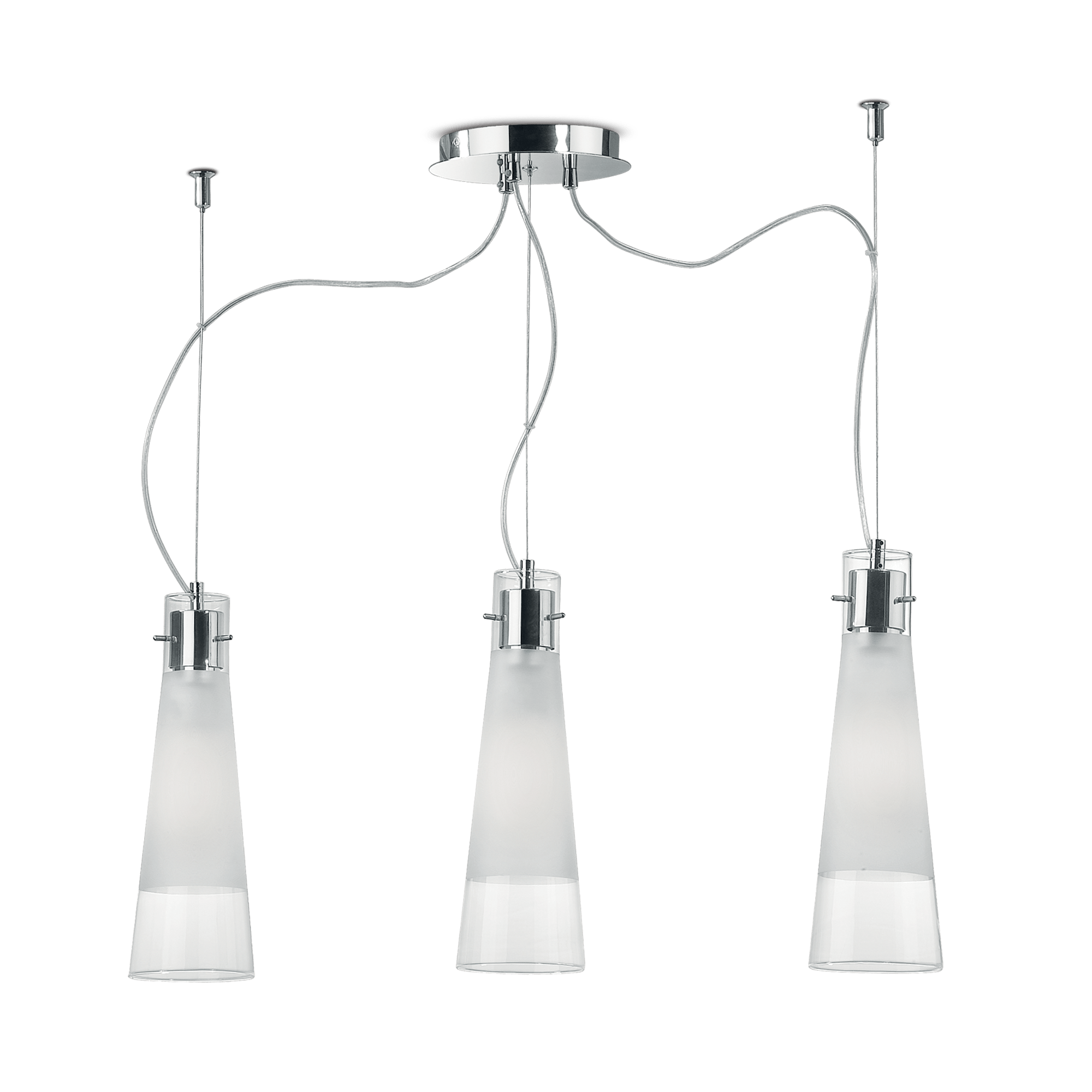 ПЕНДЕЛ IDEAL LUX 033952 KUKY SP3 TRASPARENTE