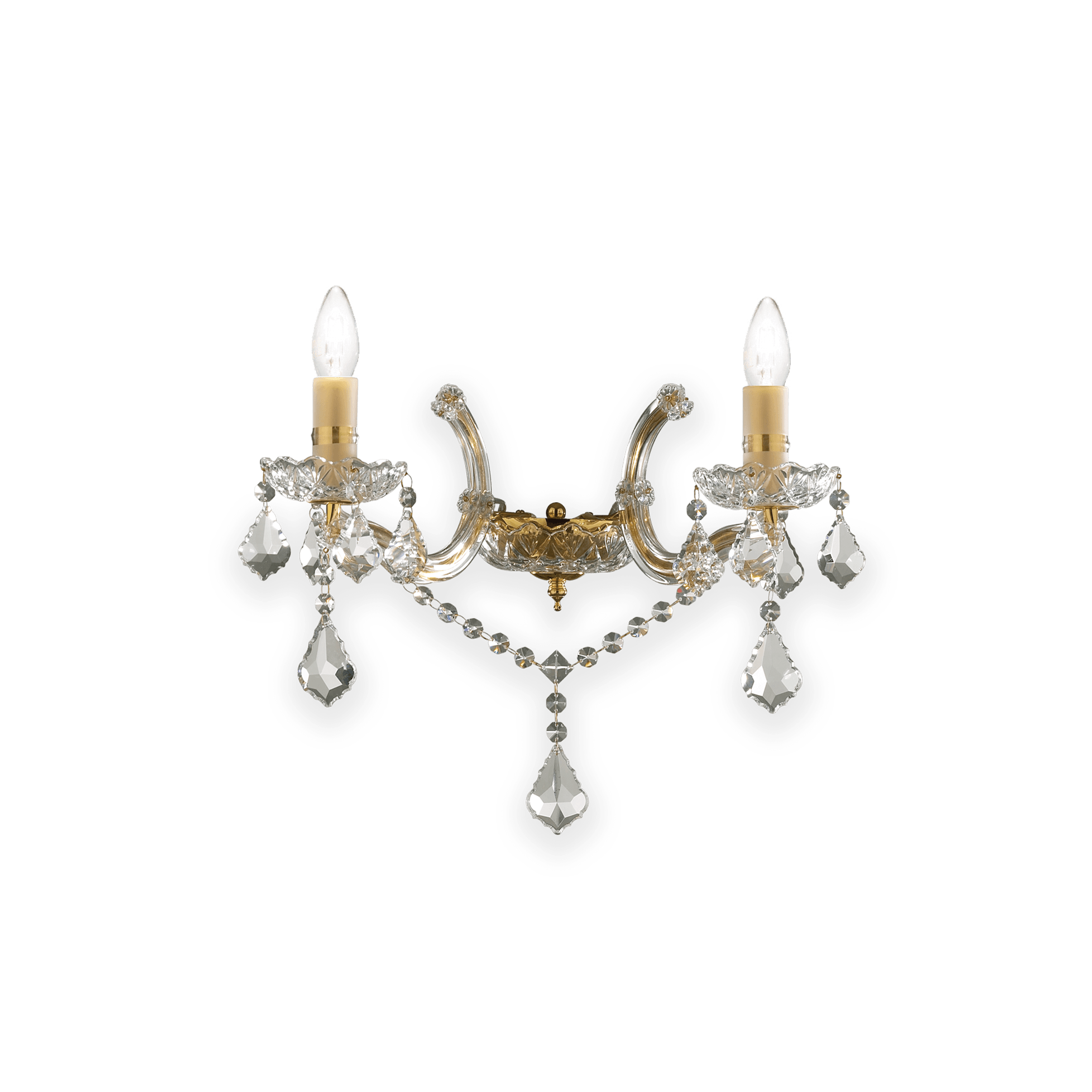 АПЛИК IDEAL LUX 035659 FLORIAN AP2 BRASS