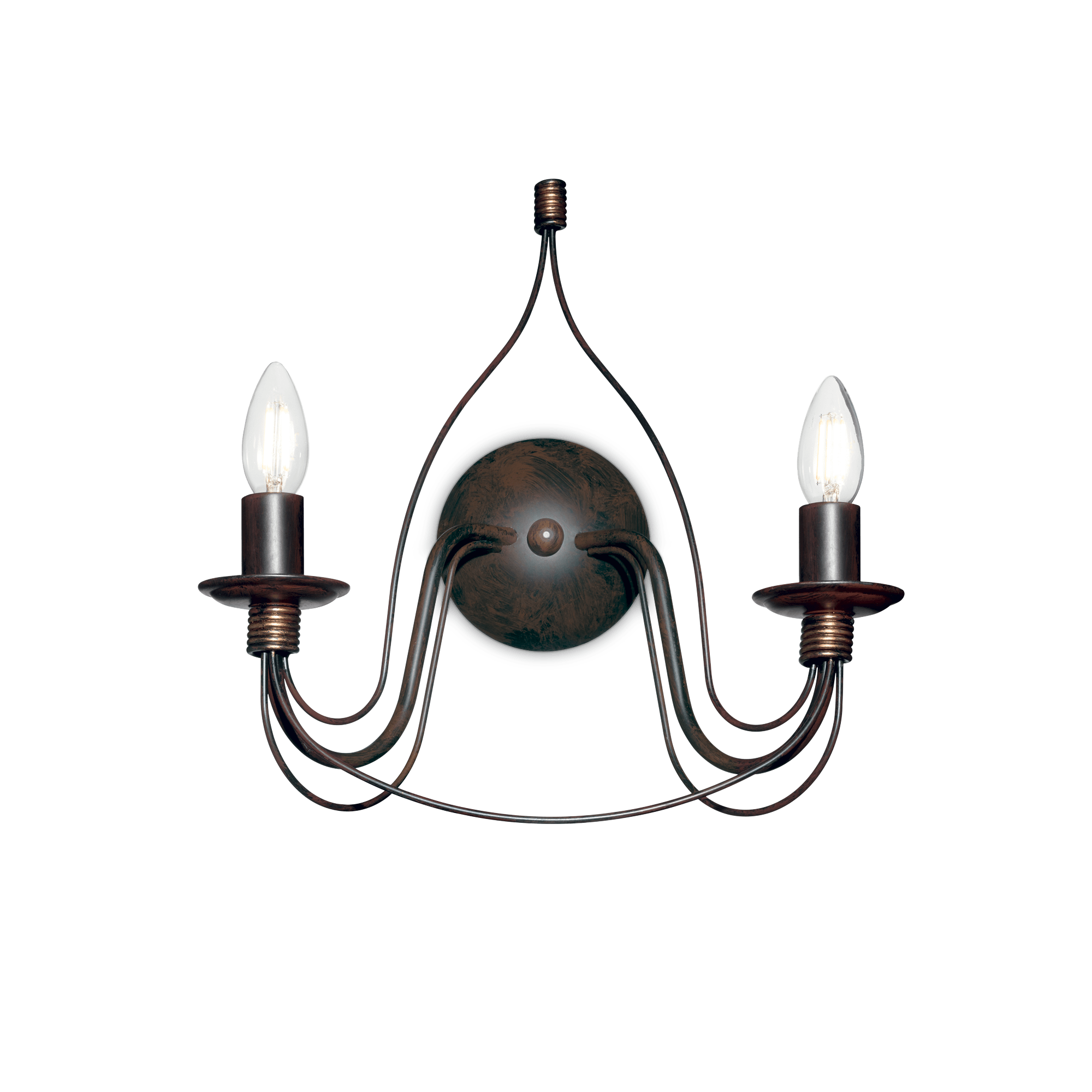 АПЛИК IDEAL LUX 057200 CORTE AP2 ANTIQUE BROWN