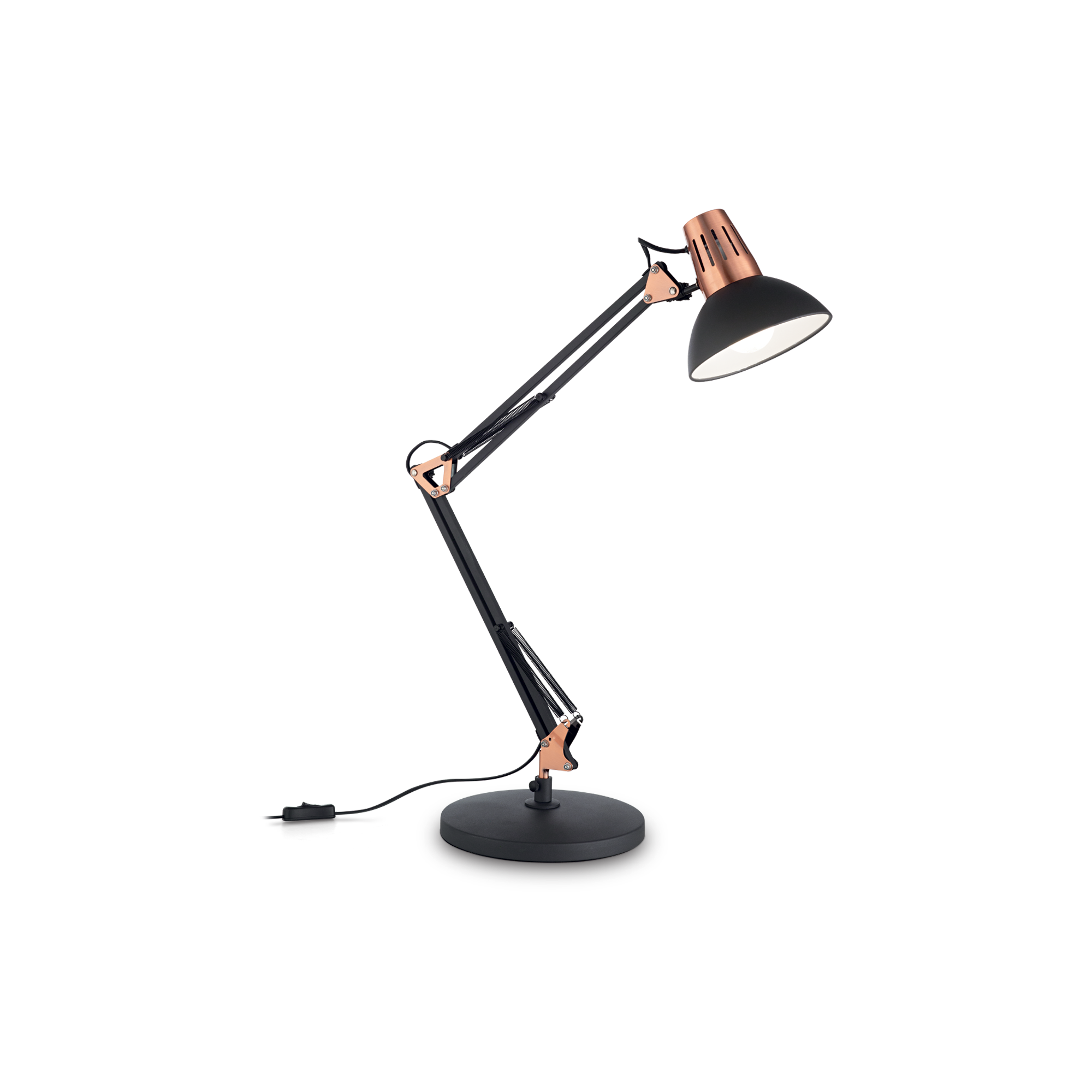 НАСТОЛНА ЛАМПА IDEAL LUX 061191 WALLY TL1 NERO RAME