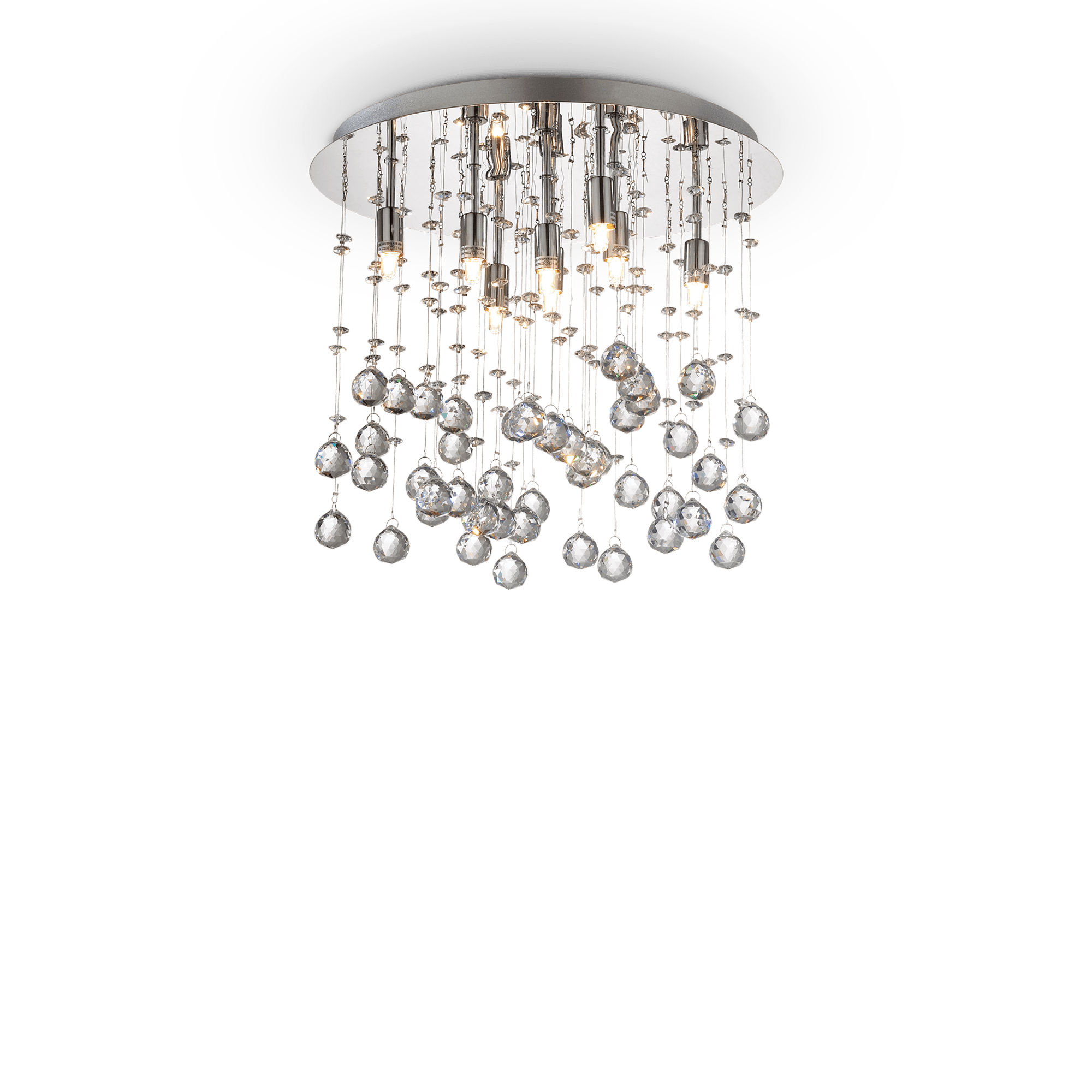 ПЛАФОН IDEAL LUX 077796 MOONLIGHT PL8 CHROME