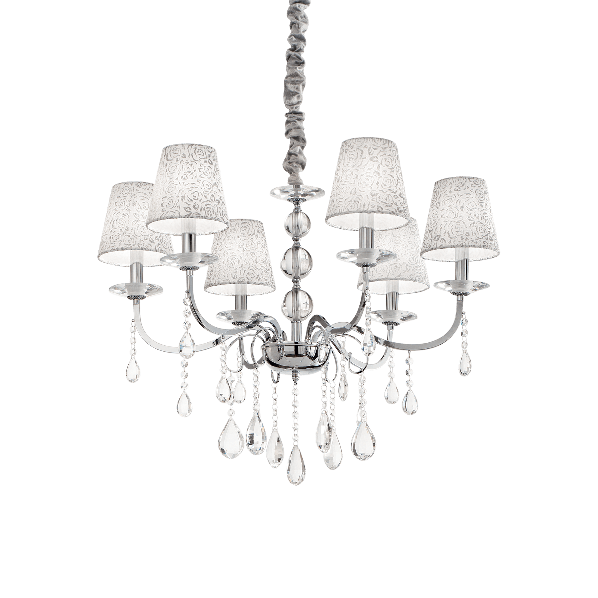 ПОЛИЛЕЙ IDEAL LUX 088051 PANTHEON SP6 CROMO