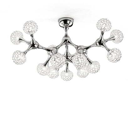 ПЛАФОН IDEAL LUX 093512 NODI CRYSTAL PL15