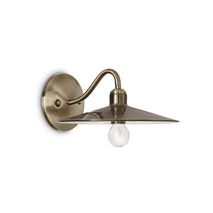 АПЛИК IDEAL LUX 112626 CANTINA AP1 ANTIQUE BRASS