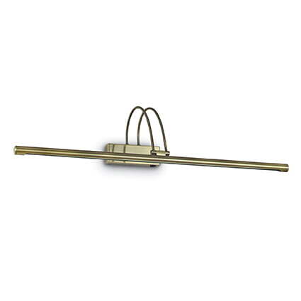 LED АПЛИК ЗА КАРТИНИ IDEAL LUX 121147 BOW AP114 ANTIQUE BRASS