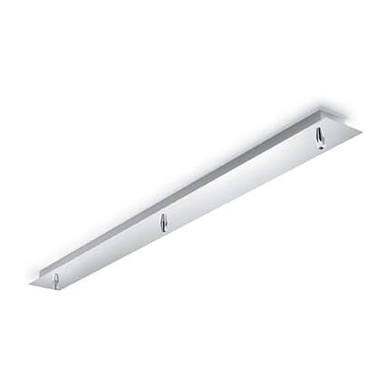 IDEAL LUX ROSONE METALLO 3 LUCI CROMO