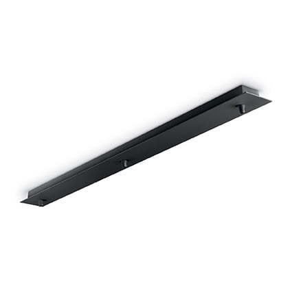 IDEAL LUX ROSONE METALLO 3 LUCI NERO