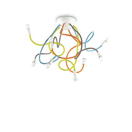 ПЛАФОН IDEAL LUX 159010 MULTIFLEX PL8 COLOR