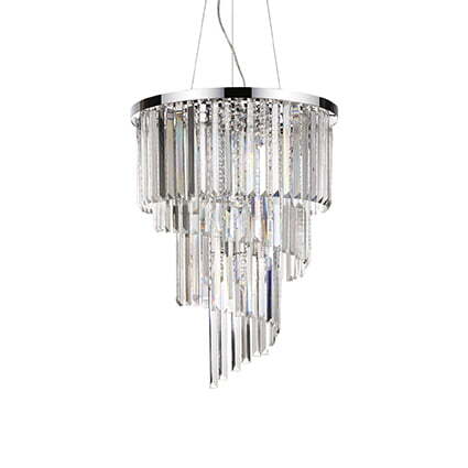 ПЕНДЕЛ IDEAL LUX 166247 CARLTON SP12 CROMO