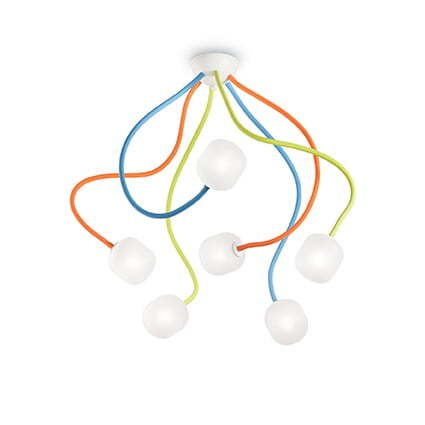 ПЛАФОН IDEAL LUX 174976 OCTOPUS PL6 COLOUR