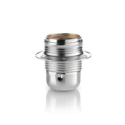 IDEAL LUX PORTALAMPADA E27 METALLO CROMO