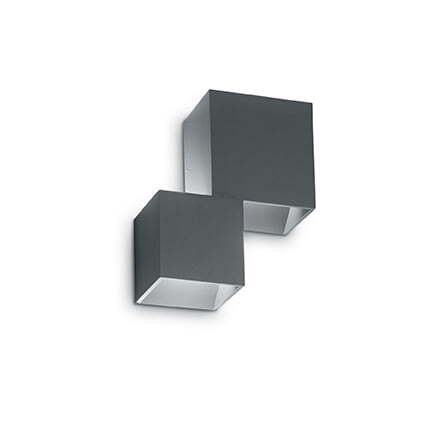 LED ФАСАДЕН АПЛИК IDEAL LUX 187341 RUBIK AP2 ANTRACITE