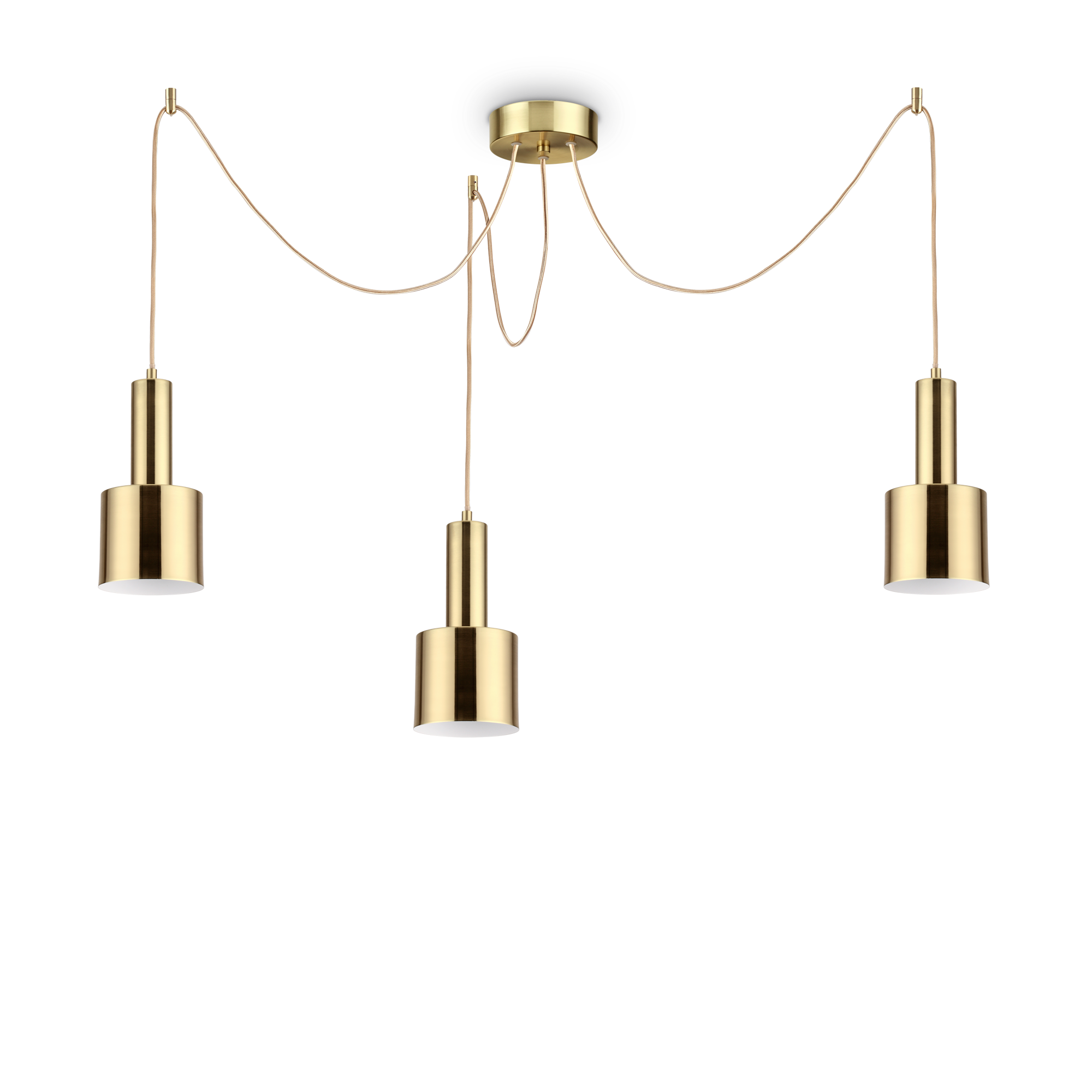 ПЕНДЕЛ IDEAL LUX 231600 HOLLY SP3 SATIN BRASS