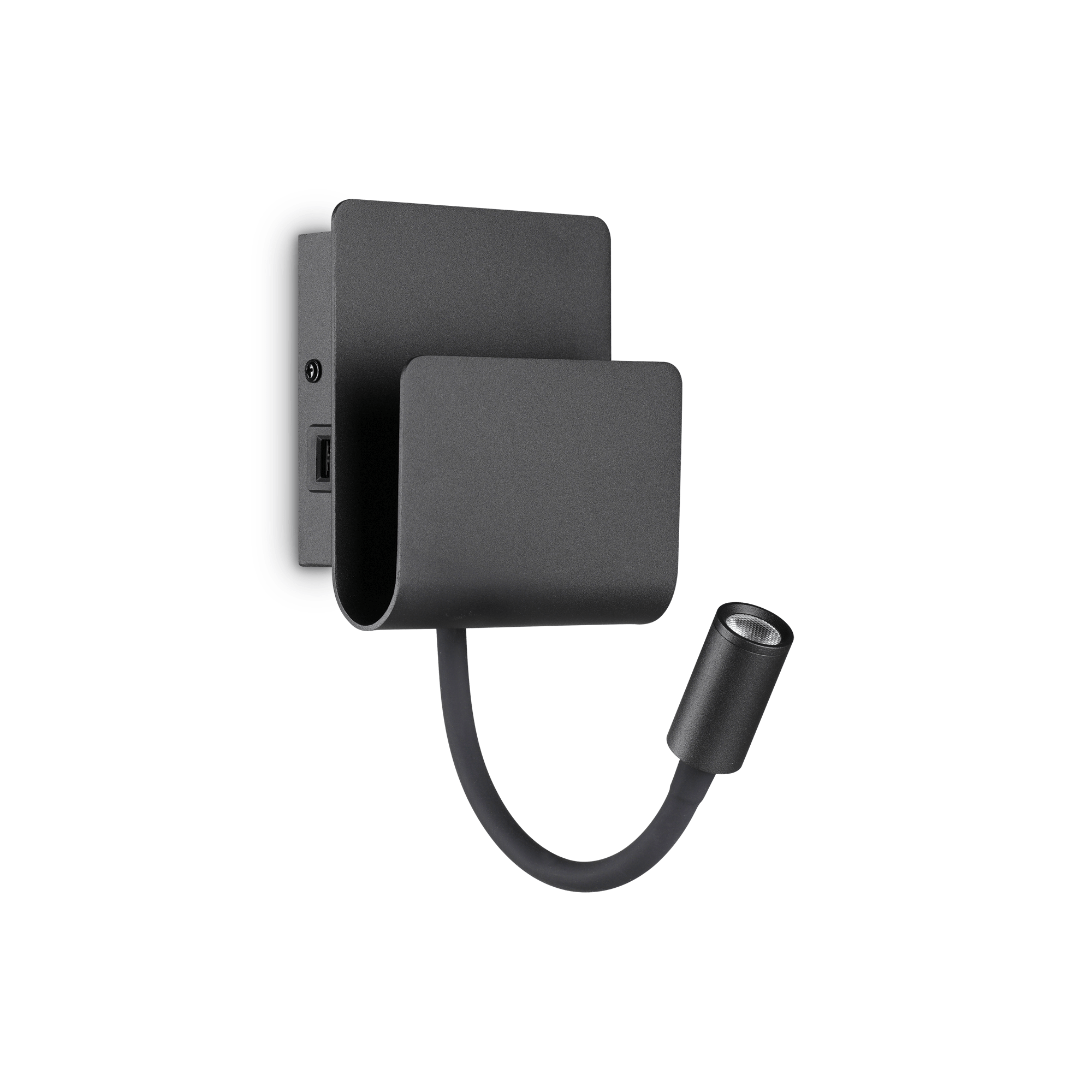 LED АПЛИК С КЛЮЧ И USB ИЗХОД IDEAL LUX 237930 PROBE AP2 NERO