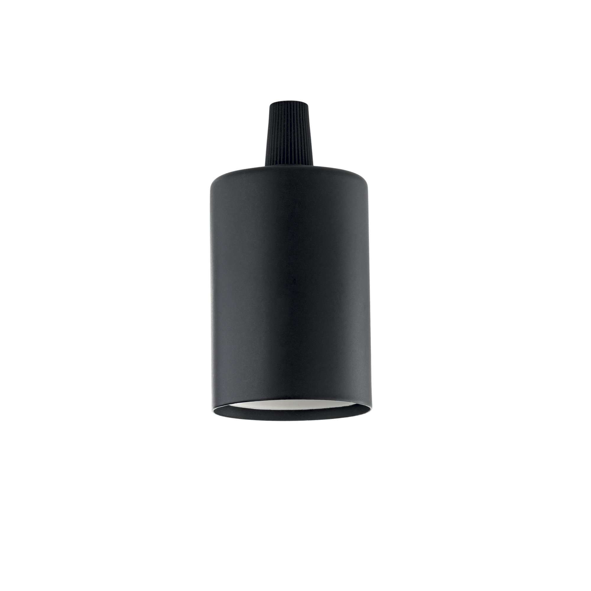 IDEAL LUX PORTALAMPADA E27 LISCIO NERO