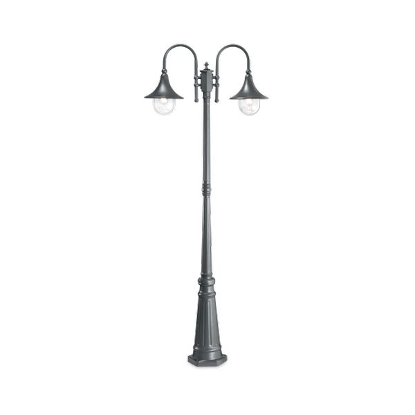 ГРАДИНСКИ СТЪЛБ IDEAL LUX 246833 CIMA PT2 ANTRACITE