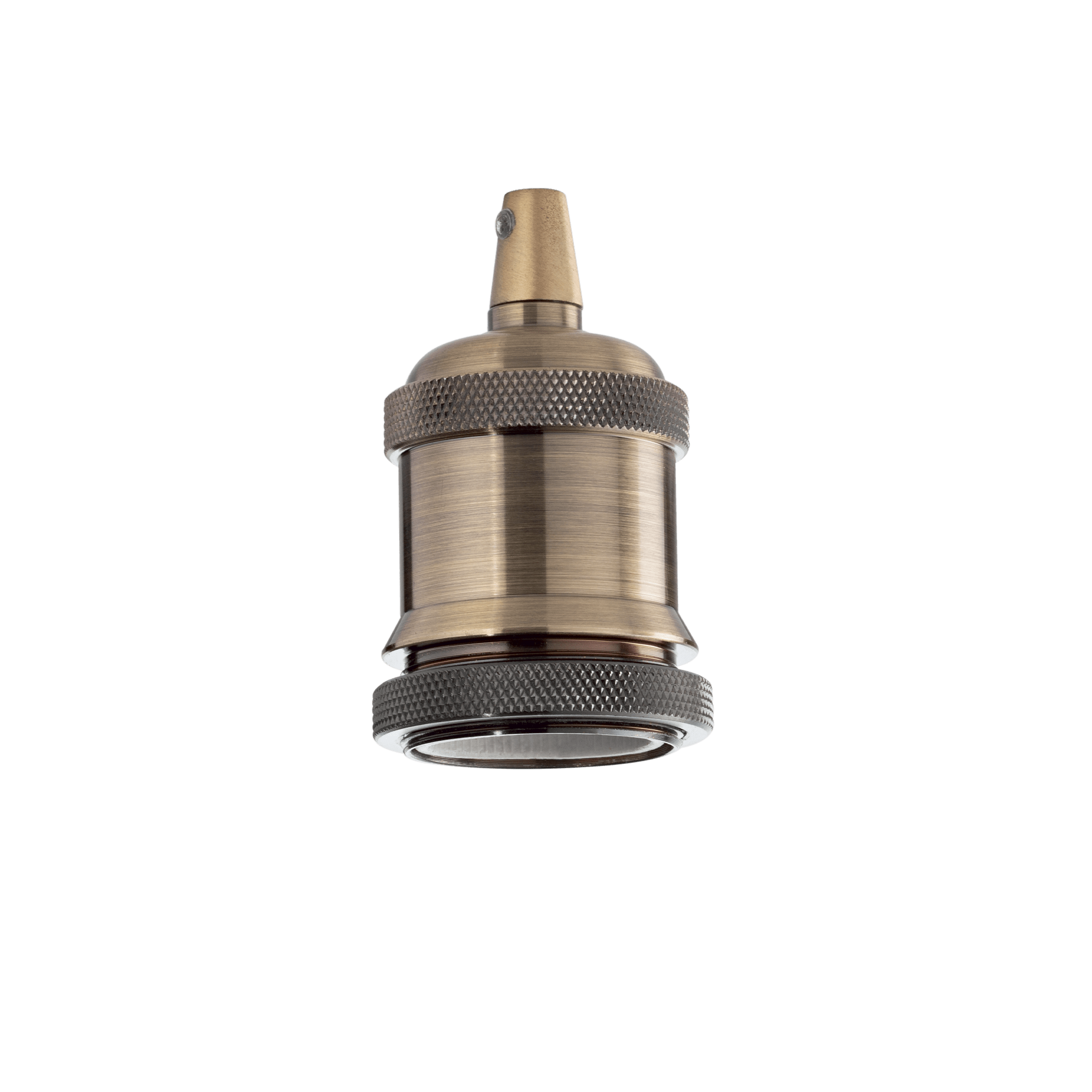 IDEAL LUX PORTALAMPADA E27 GHIERA OTTONE BRUNITO