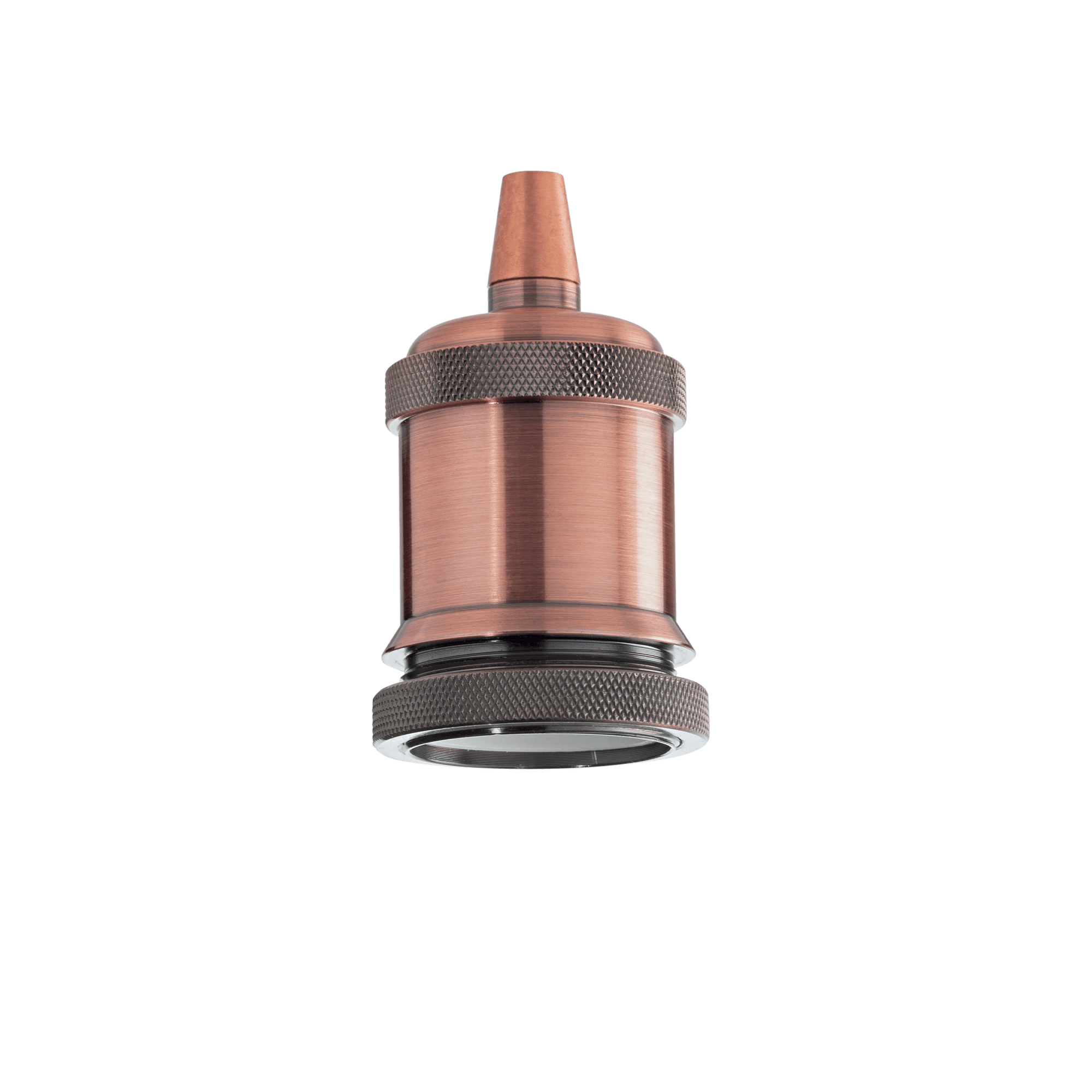 IDEAL LUX PORTALAMPADA E27 GHIERA RAME BRUNITO