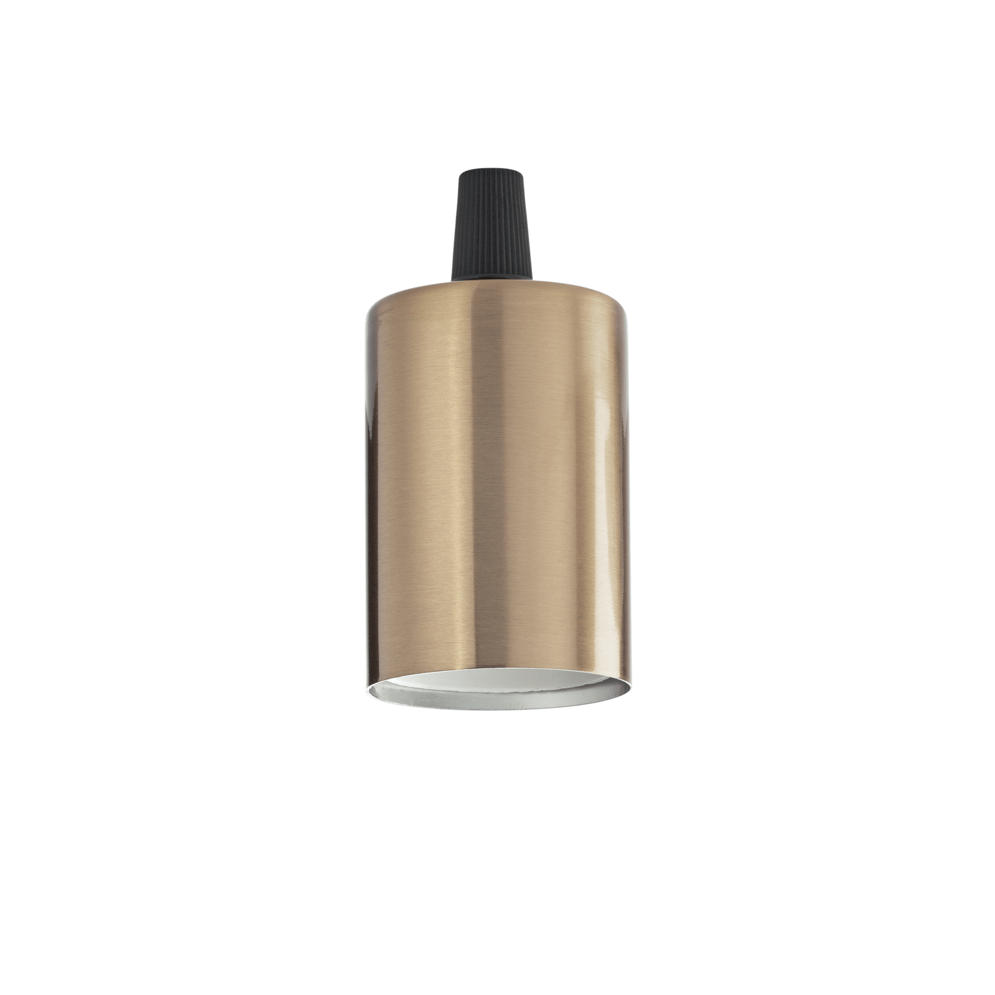 IDEAL LUX PORTALAMPADA E27 LISCIO OTTONE BRUNITO