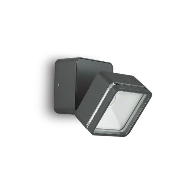 LED ФАСАДЕН АПЛИК IDEAL LUX 285511 OMEGA AP SQUARE ANTRACITE 4000K