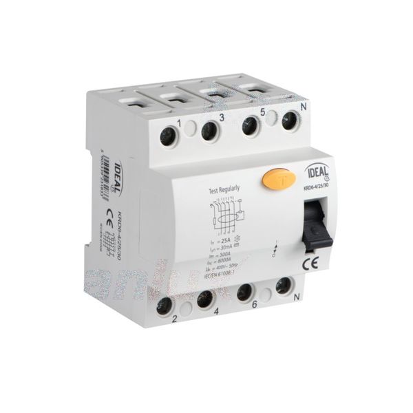 KANLUX ДЕФЕКТНОТОКОВА ЗАЩИТА, 4P KRD6-4