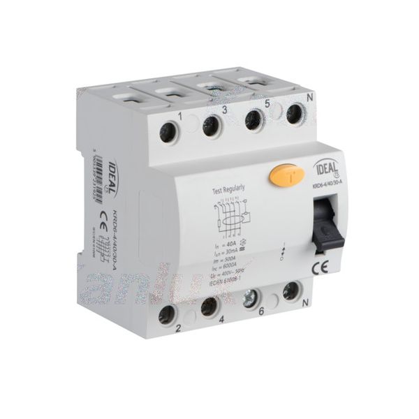 KANLUX ДЕФЕКТНОТОКОВА ЗАЩИТА, 4P KRD6-4