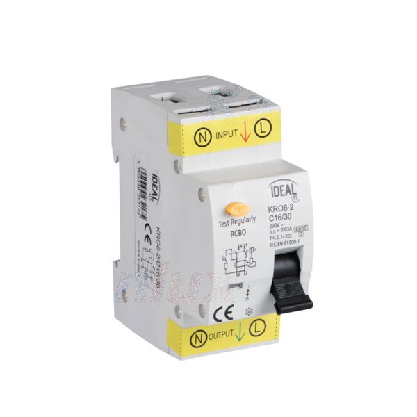 KANLUX ДЕФЕКТНОТОКОВА ЗАЩИТА, С ТОКОВА ЗАЩИТА, 6KA, 2P KRO6