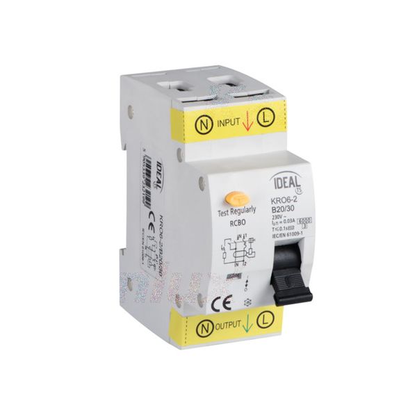 KANLUX ДЕФЕКТНОТОКОВА ЗАЩИТА, С ТОКОВА ЗАЩИТА, 6KA, 2P KRO6