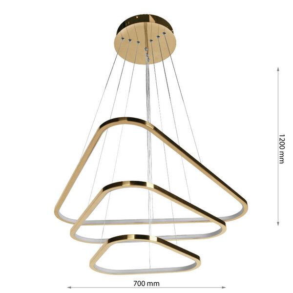 LED ПОЛИЛЕЙ 8218 4+6+8 125W 3WHITE DIMM