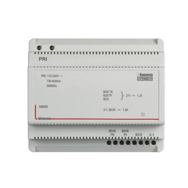 BTICINO - 346050 ЗAХРАНВАНЕ DIN 6M ДВУПРОВОДНА 110-240V