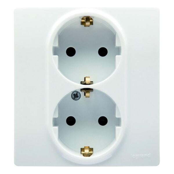 ДВОЕН КОНТАКТ ШУКО 16A В БЛИСТЕР ЦВЯТ БЯЛ NILOE LEGRAND