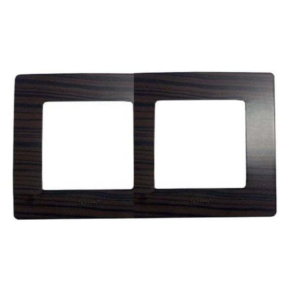 LEGRAND - ДВОЙНА РАМКА NILOE 397092 ТЪМНО ДЪРВО