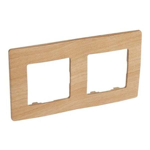 LEGRAND - ДВОЙНА РАМКА NILOE 397096 СВЕТЛО ДЪРВО