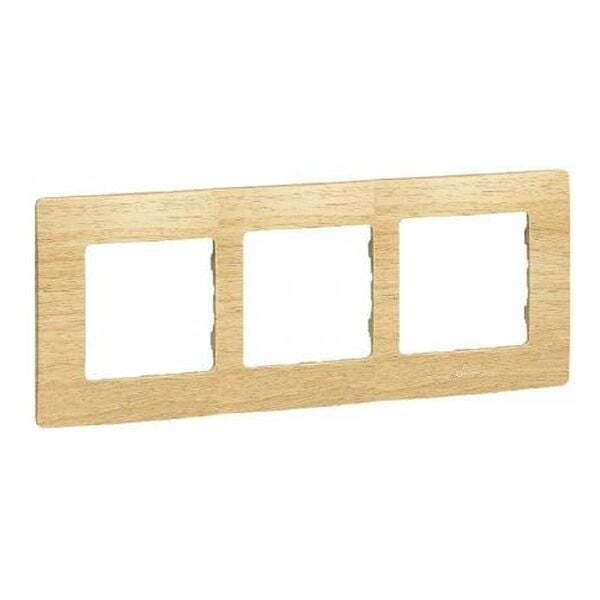 LEGRAND - ТРОЙНА РАМКА NILOE 397097 СВЕТЛО ДЪРВО