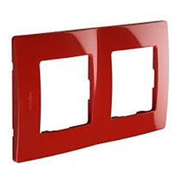 РАМКА 2Х ЦВЯТ ЧЕРВЕН В БЛИСТЕР NILOE LEGRAND