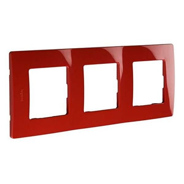 РАМКА 3Х ЦВЯТ ЧЕРВЕН В БЛИСТЕР NILOE LEGRAND