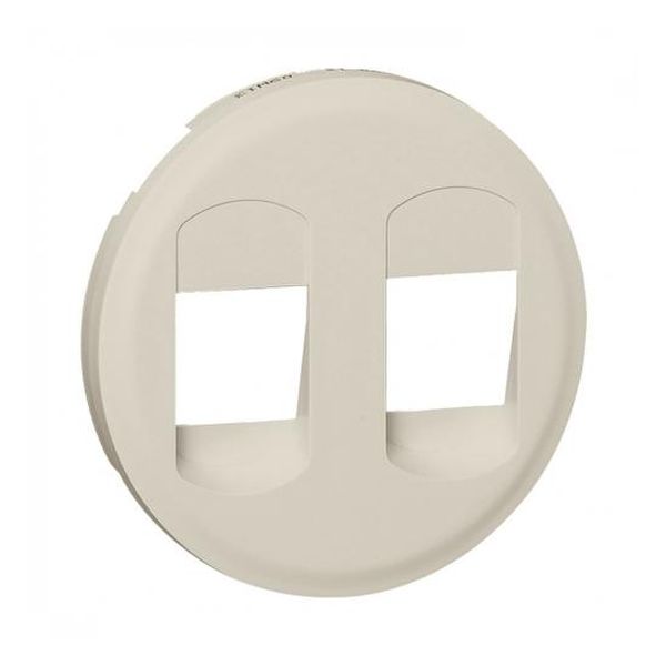 LEGRAND - ЛИЦЕВ ПАНЕЛ ЗА ДВОЙНА РОЗЕТКА ЗА ТОНКОЛОНИ CELIANE 66241 КРЕМ