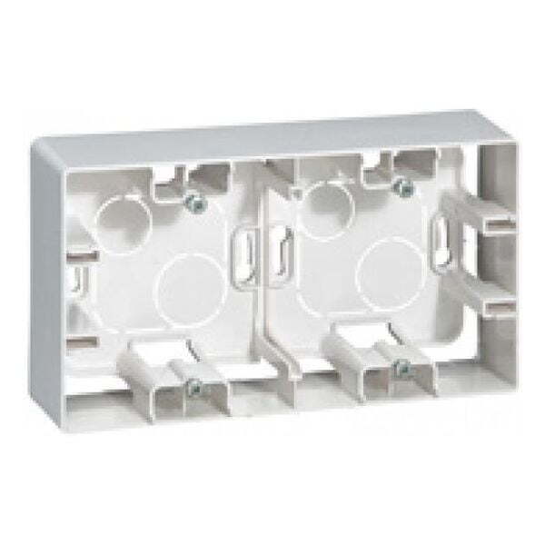 LEGRAND - 664799 ДВОЙНА КУТИЯ ОТКРИТ МОНТАЖ БЯЛА IP21