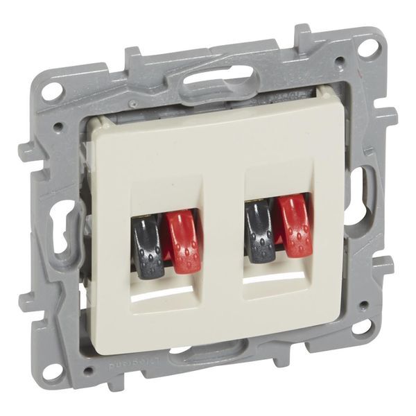 РОЗЕТКА ЗА ТОНКОЛОНИ ДВОЙНА БЕЗ КРАЧЕТА ЦВЯТ КРЕМ NILOE LEGRAND