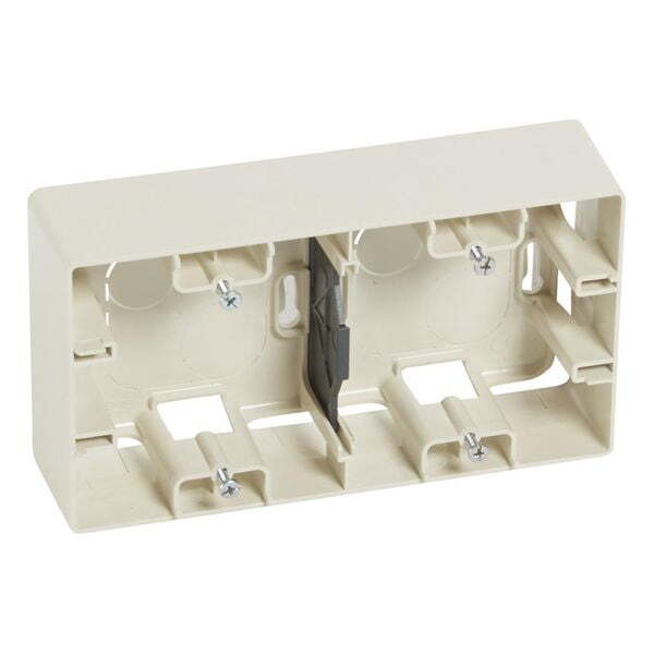 LEGRAND - 664899 ДВОИЙНА КУТИЯ ОТКРИТ МОНТАЖ КРЕМ IP21