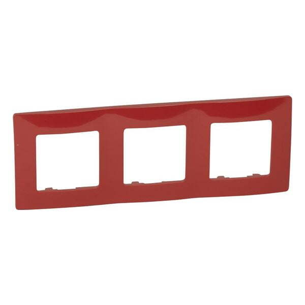 LEGRAND - ТРОЙНА РАМКА NILOE 665023 ЧЕРВЕН