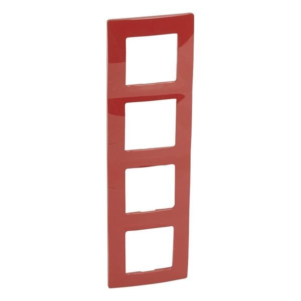 LEGRAND - ЧЕТВОРНА РАМКА NILOE 665024 ЧЕРВЕН
