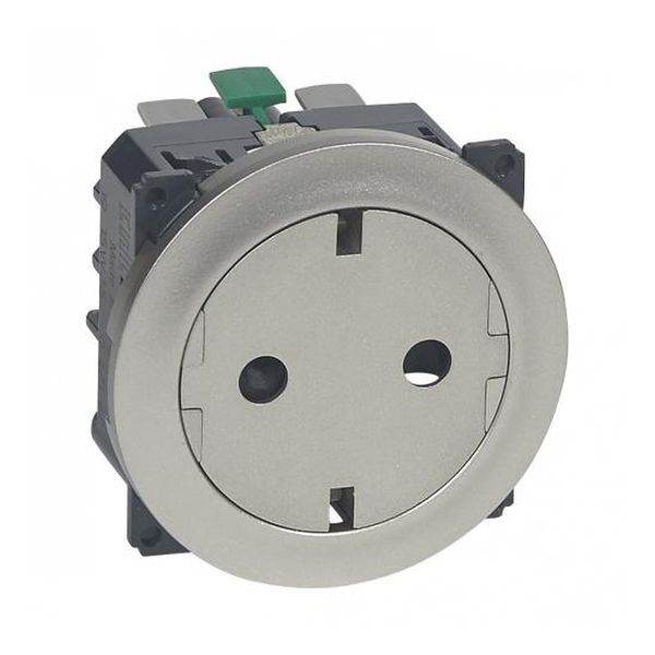 LEGRAND - ПЛОСЪК КОНТАКТ МЕХАНИЗЪМ И ПЛОЧКА С АВТОМАТИЧНИ КЛЕМИ CELIANE 67167 ТИТАН